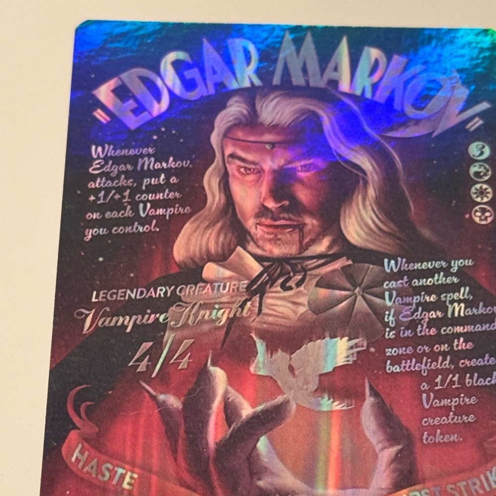 Edgar Markov SERIALIZED 405 MOVIE POSTER PROMO CARD
